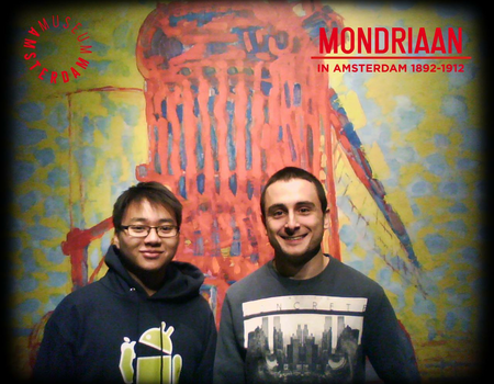 Dominic bij Mondriaan in Amsterdam 1892-1912