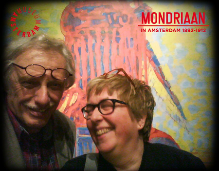 ines&raymond bij Mondriaan in Amsterdam 1892-1912