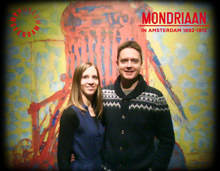 Iain en Myrthe bij Mondriaan in Amsterdam 1892-1912
