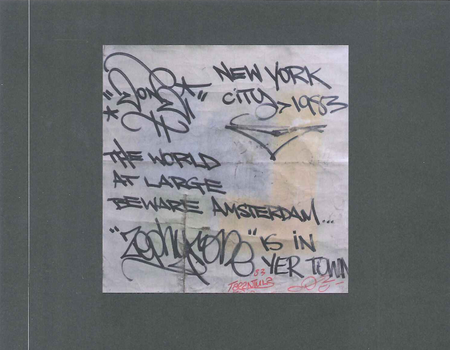 Vers van de pers: 'Graffiti. New York meets the Dam', de catalogus
