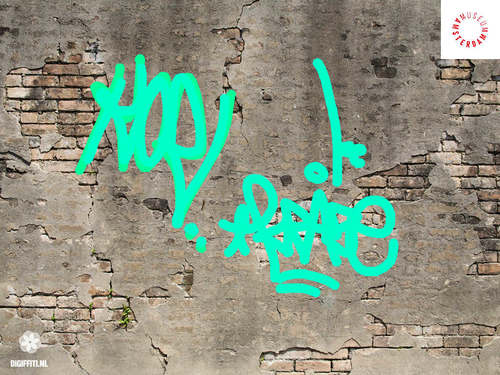 Digiffiti wall tag