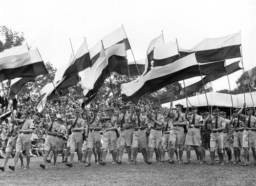 Poolse padvinders in Vogelenzang, 1937