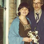 Hannie en Ton Blom tijdens hun huwelijk in 1975.