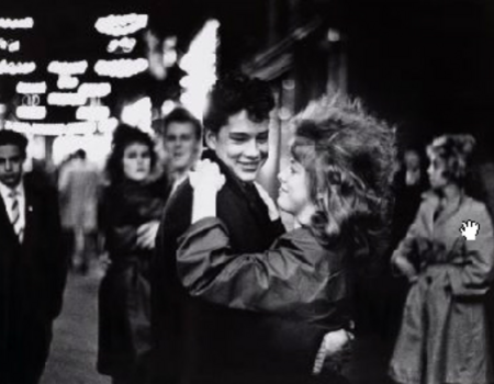 Straatbeeld - dansen op straat, 1956/1961