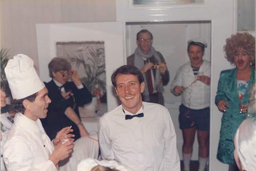Leo Hollander op zijn verjaardag (1985).