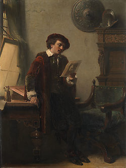 N. Pieneman, Rembrandt in zijn atelier (1852)