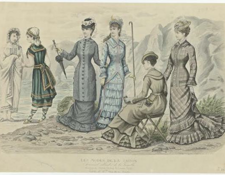 Prent uit het modetijdschrift Les Modes de la Saison (1871-1885), ca. 1881, No. 504. (RP-P-2009-3690)