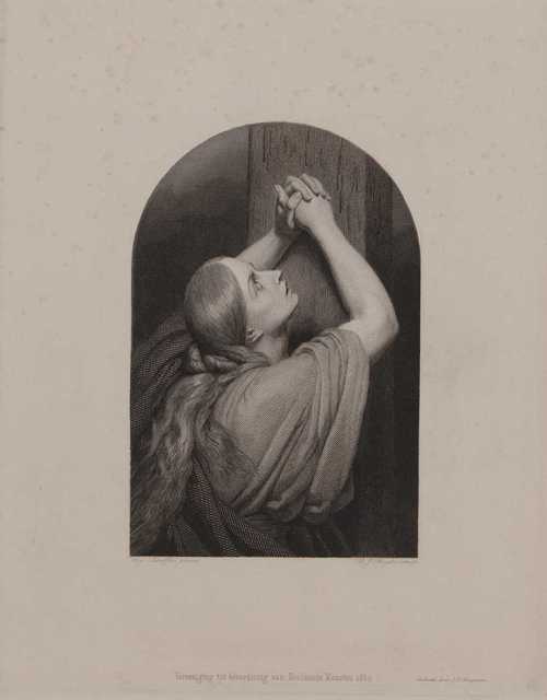 Maria Magdalena, 1849, Dirk Jurriaan Sluyter naar Ary Scheffer, gravure, collectie Amsterdam Museum