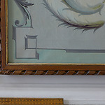Detail schilderijlijst bel-etagegang.