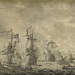 Willem (I) van de Velde, Episode uit de slag in de Sont, 1665 Amsterdam Museum, inv. nr. 1476