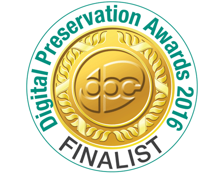 Nominated for the 'Digital Preservation Award 2016'!