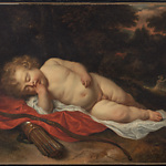 Govert Flinck, Slapende Cupido, 1655. Particuliere collectie