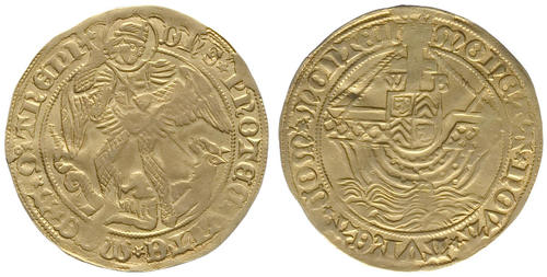 Gouden angelot, 's Heerenberg, 1546-1586 (inv.nr. KA 10360)