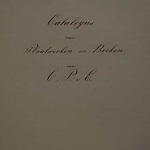 Voorblad Catalogus van Plaatwerken en Boeken