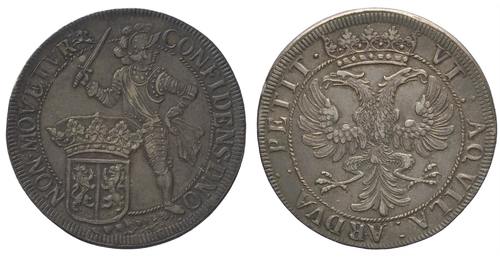 Rijksdaalder met staande man, Gelderland, 1690-1694 (inv.nr. KA 10491)