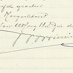 Handtekening W.K.F. Zwierzina, januari 1942