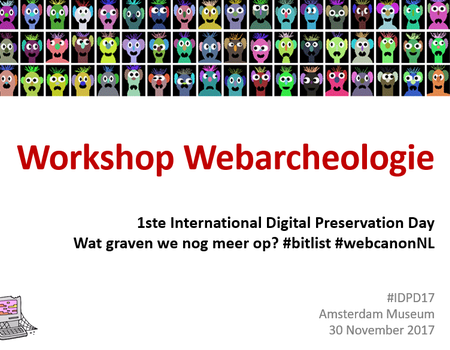 Zoek de freezes! Verslag 'Workshop Do It Yourself Webarcheologie'
