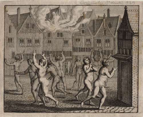 Het Wederdopersoproer van 1535. Bron: Stadsarchief Amsterdam.