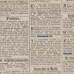 Advertentie uit 'het nieuws van den dag', kleine courant 1882.