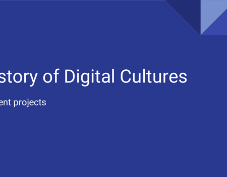 Presentatie van Robert Jansma en studenten van 'History of Digital Cultures'