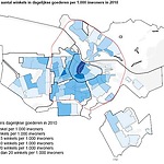 Afb 5 Winkels dagelijkse goederen per 1000 inwoners in 2010