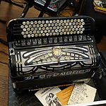 De accordeon van Johnny Meijer. foto Annemarie de Wildt