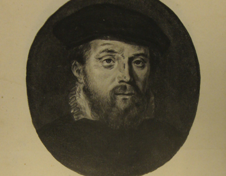 Portret van Joost Jansz. Bilhamer (1521-1590), Nicolaes Witsen naar anoniem, ca. 1700, Collectie Streekarchief Voorne Putten en Rozenburg, Brielle 