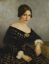Portret van Sophia Adriana de Bruijn geschilderd door Therese Schwartze en wordt op dinsdag 4 maart 1890 afgeleverd. Het is echter de vraag of ze het heeft kunnen bewonderen, want op deze dag komt ze te overlijden, collectie: Amsterdam Museum.
