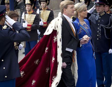 Beëdiging en inhuldiging van Koning Willem-Alexander in de Nieuwe Kerk (30 april 2013). Foto: Ministerie van Defensie