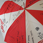 ‘AJU paraplu’, met veel groeten uit Twente. - obj.nr 3943