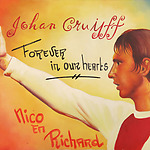 ‘Forever in our hearts’, schilderij van twee fans. Op de achterzijde van het doek heeft Cruijff zelf ooit zijn handtekening geplaatst. - obj.nr 3937