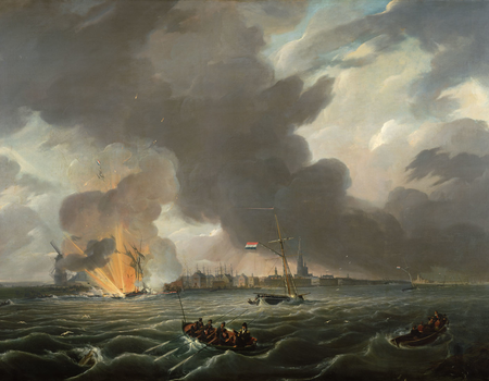 De ontploffing voor Antwerpen van kanonneerboot nr 2 onder commando van Jan van Speyk, 5 februari 1831