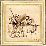 Rembrandt van Rijn, Esau verkoopt zijn eerstgeboorterecht aan Jacob, 1640-41.