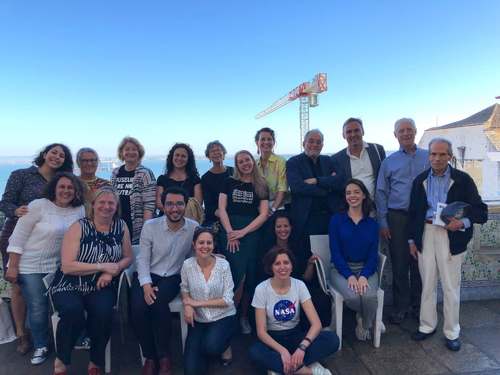 CAMOC members on the roof of Roman Theatre Museum in Lisbon, may 2019