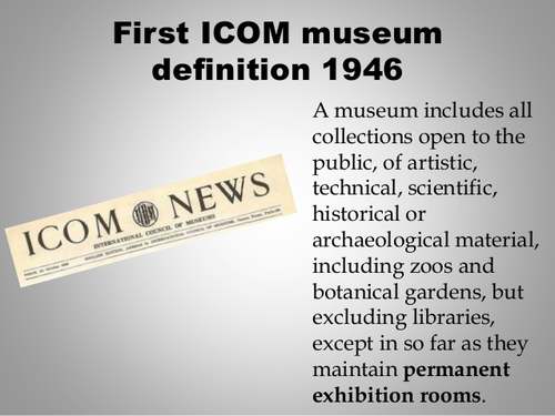 First museum definition