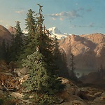  In het Berner Oberland, Alexandre Calame, 1847