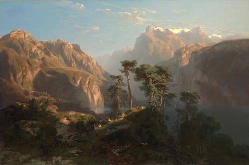  Vierwaldstätter See,  Alexandre Calame, 1852