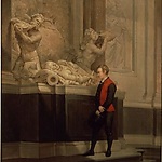 Van Speyk voor het praalgraf van de Ruyter, 1832, Hendrik Breukelaar