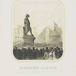 Onthulling van het Standbeeld 27 Mei 1852 te Amsterdam. Collectie Rijksmuseum RP-P-1911-609