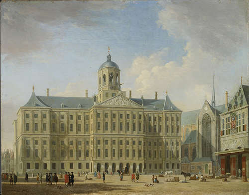 Jan ten Compe, Het Stadhuis op de Dam, 1744 (Amsterdam Museum, inv.nr. SB 4504)