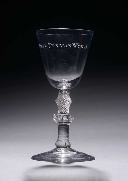 Schutterijglas, ca. 1750-1775, inv.nr. 4988; Bruikleen Koninklijk Oudheidkundig Genootschap