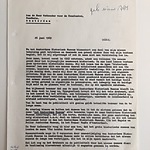 Brief van Simon Levie over nieuwe naam 26 juni 1969