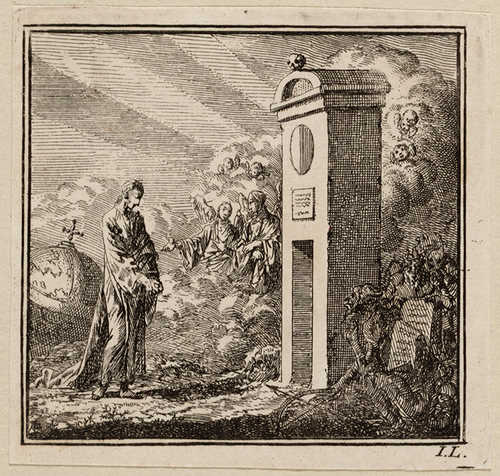 De poort des doods, Jan Luyken, 1710, collectie Amsterdam Museum, schenking Van Eeghen