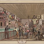 Het Oude Doolhof aan de Prinsengracht, situatie anno 1863, tekening, J.M.A. Rieke, ca. 1870-1872, collectie Stadsarchief Amsterdam