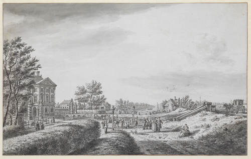 Paulus Constantijn la Fargue, Gezicht bij het Gemeenlandshuis Swanenburg te Halfweg, circa 1778 (TA 31358)